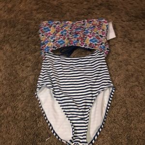 1 piece bathing suit, multicolor